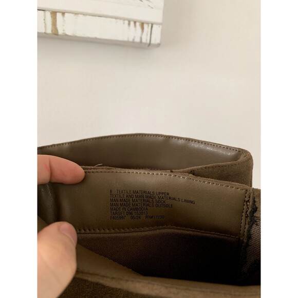 NWT Universal Thread Knee High Brown Faux Suede Heeled Juni Boots Women's Size 8 - Picture 10 of 14